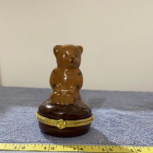 Brown Bear Trinket Box